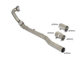 Downpipe 70mm Inox Golf MK6 2.0 TSI R 199kw